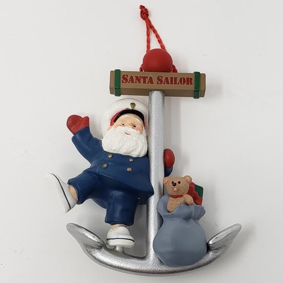 Hallmark 1991 Santa Sailor Handcrafted Keepsake Holiday Christmas Ornament - Picture 3 of 4